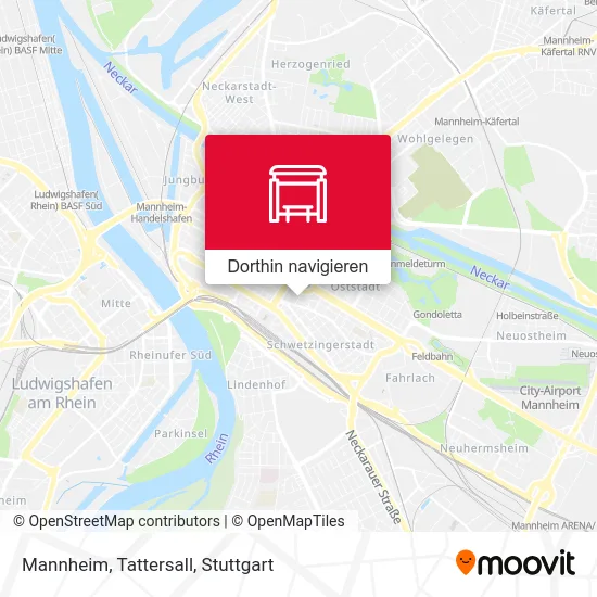 Mannheim, Tattersall Karte