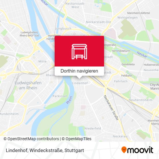 Lindenhof, Windeckstraße Karte