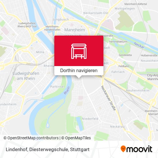 Lindenhof, Diesterwegschule Karte