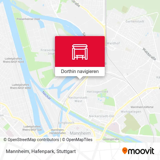 Mannheim, Hafenpark Karte