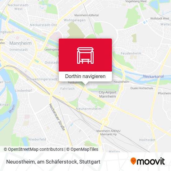 Neuostheim, am Schäferstock Karte