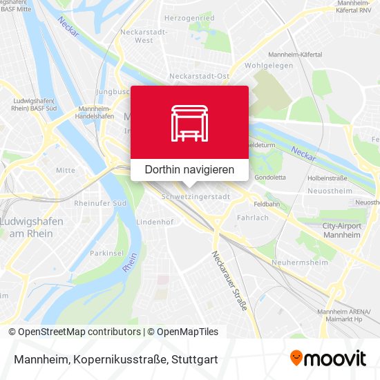 Mannheim, Kopernikusstraße Karte