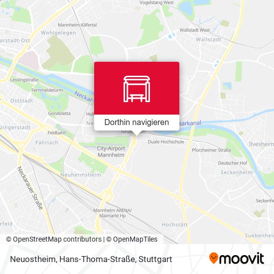 Neuostheim, Hans-Thoma-Straße Karte