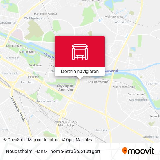 Neuostheim, Hans-Thoma-Straße Karte