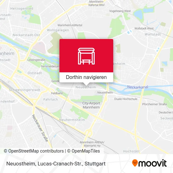 Neuostheim, Lucas-Cranach-Str. Karte