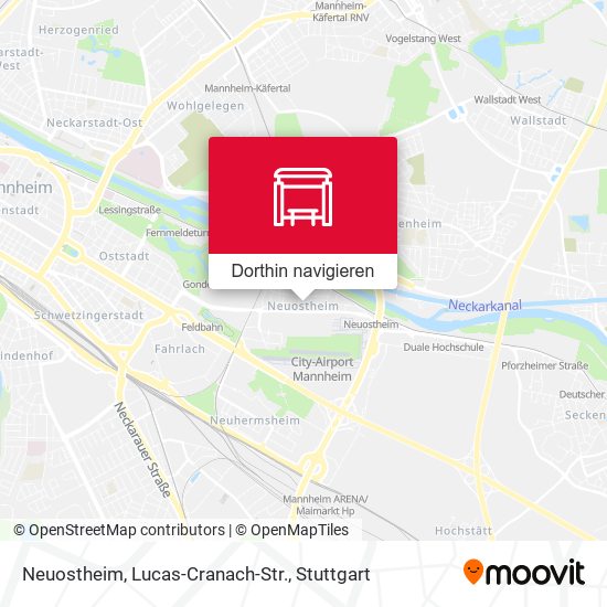 Neuostheim, Lucas-Cranach-Str. Karte