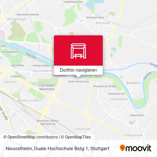 Neuostheim, Duale Hochschule Bstg 1 Karte