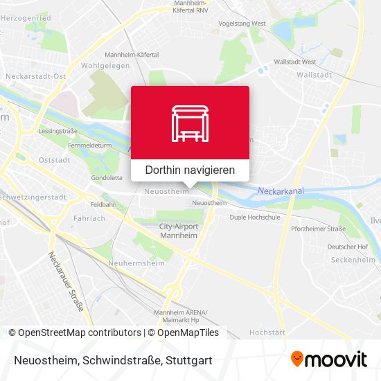 Neuostheim, Schwindstraße Karte