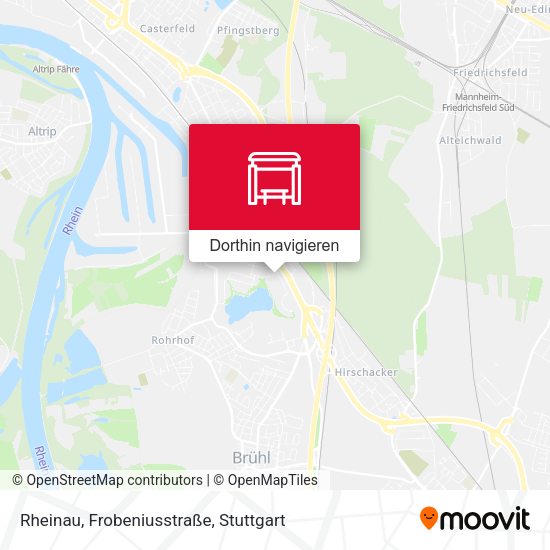 Rheinau, Frobeniusstraße Karte