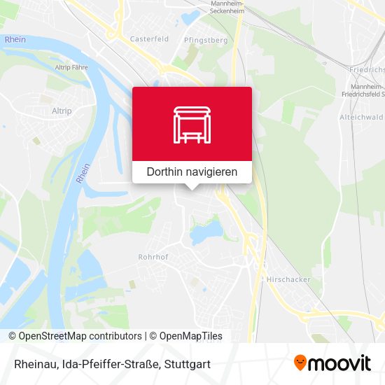 Rheinau, Ida-Pfeiffer-Straße Karte