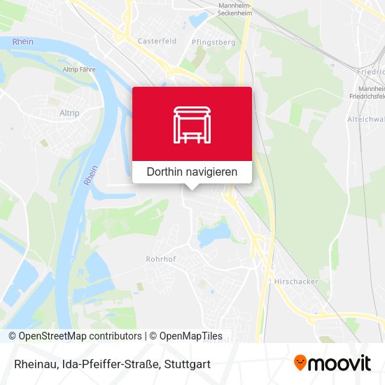 Rheinau, Ida-Pfeiffer-Straße Karte