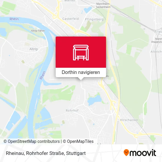 Rheinau, Rohrhofer Straße Karte