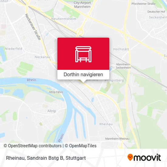 Rheinau, Sandrain Bstg B Karte