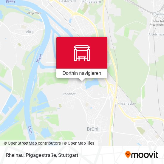 Rheinau, Pigagestraße Karte