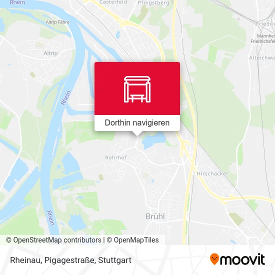 Rheinau, Pigagestraße Karte