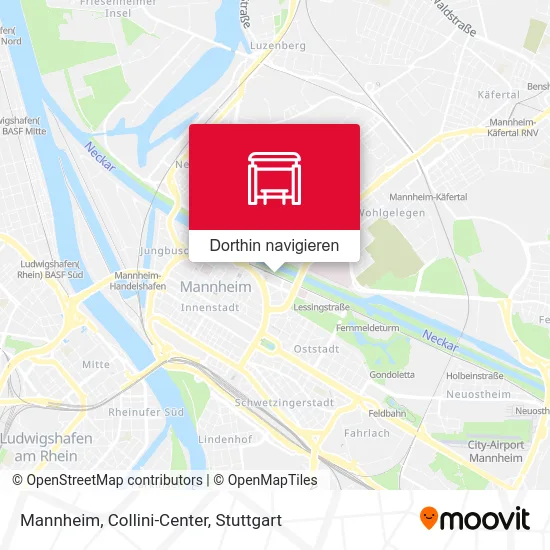 Mannheim, Collini-Center Karte