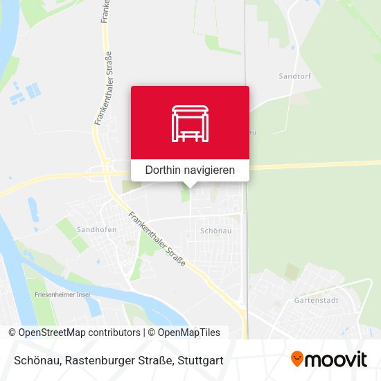 Schönau, Rastenburger Straße Karte