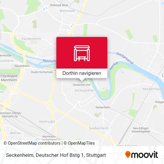 Seckenheim, Deutscher Hof Bstg 1 Karte