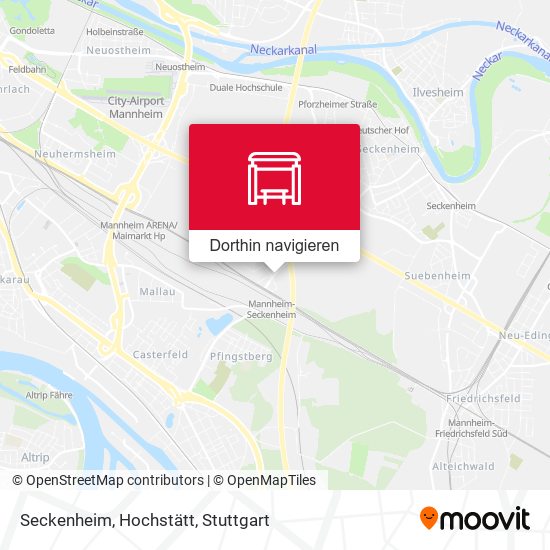 Seckenheim, Hochstätt Karte