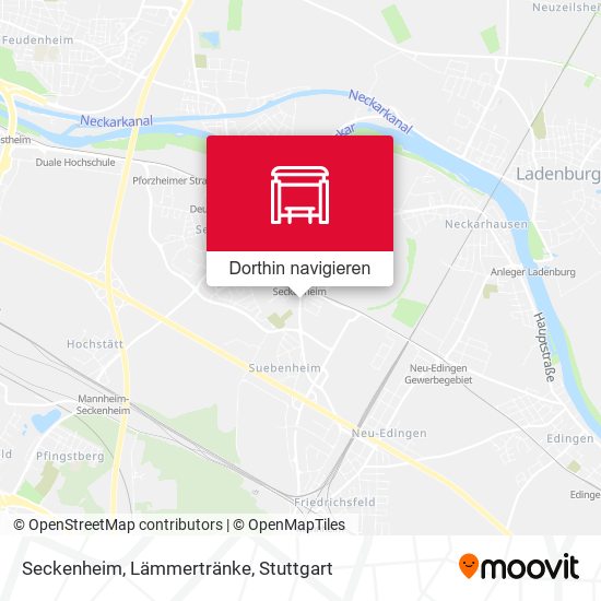 Seckenheim, Lämmertränke Karte