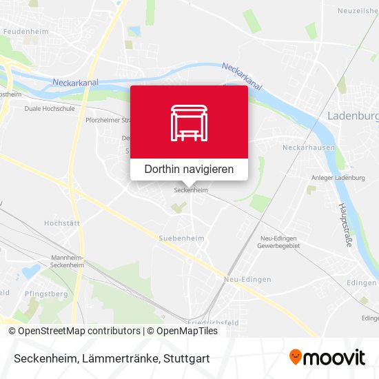 Seckenheim, Lämmertränke Karte