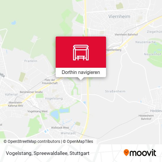 Vogelstang, Spreewaldallee Karte