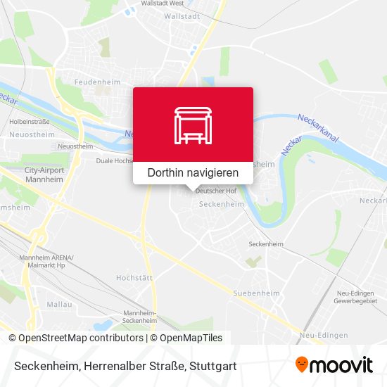 Seckenheim, Herrenalber Straße Karte