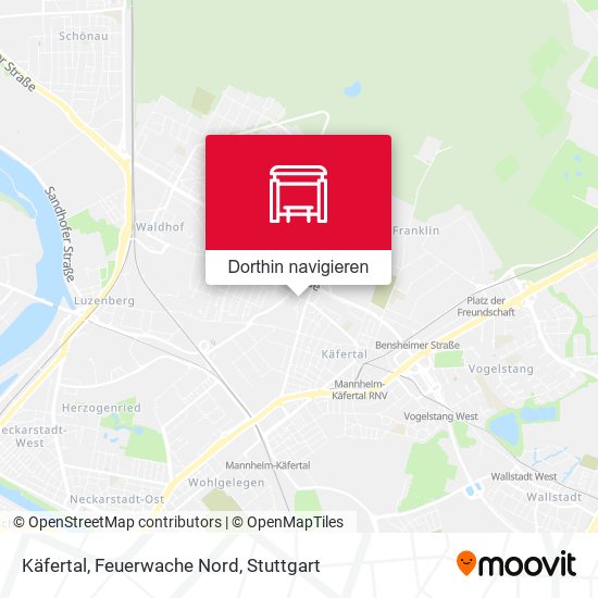 Käfertal, Feuerwache Nord Karte
