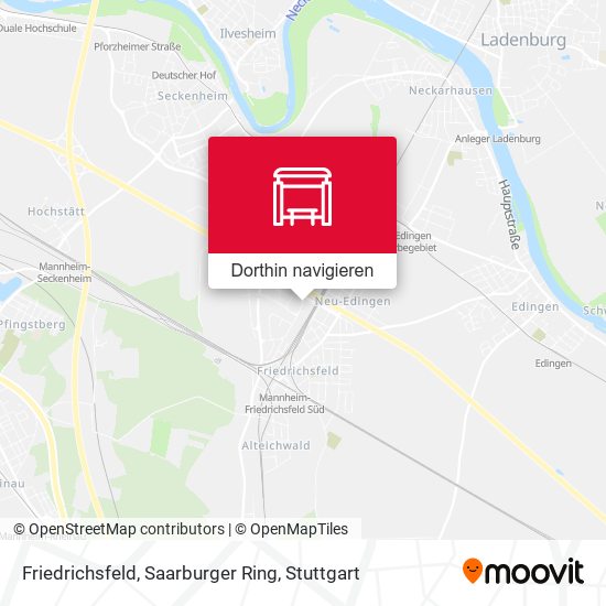 Friedrichsfeld, Saarburger Ring Karte