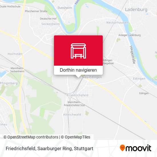 Friedrichsfeld, Saarburger Ring Karte