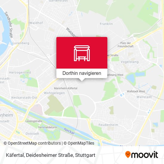 Käfertal, Deidesheimer Straße Karte
