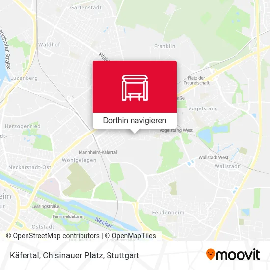 Käfertal, Chisinauer Platz Karte