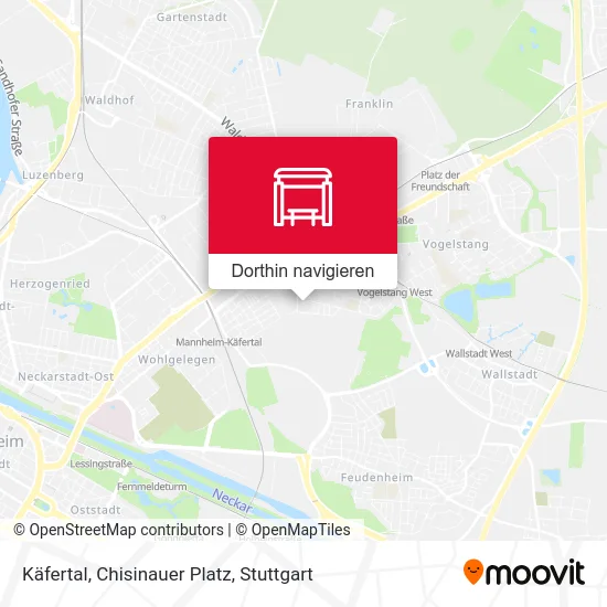 Käfertal, Chisinauer Platz Karte