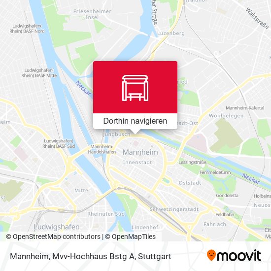 Mannheim, Mvv-Hochhaus Bstg A Karte