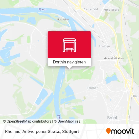 Rheinau, Antwerpener Straße Karte