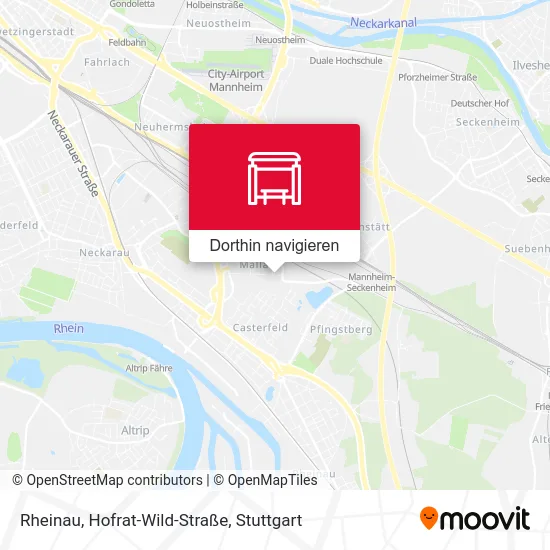 Rheinau, Hofrat-Wild-Straße Karte