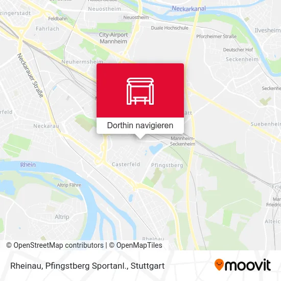 Rheinau, Pfingstberg Sportanl. Karte