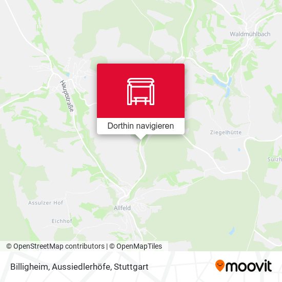 Billigheim, Aussiedlerhöfe Karte