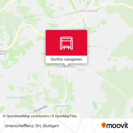 Unterschefflenz, Ort Karte