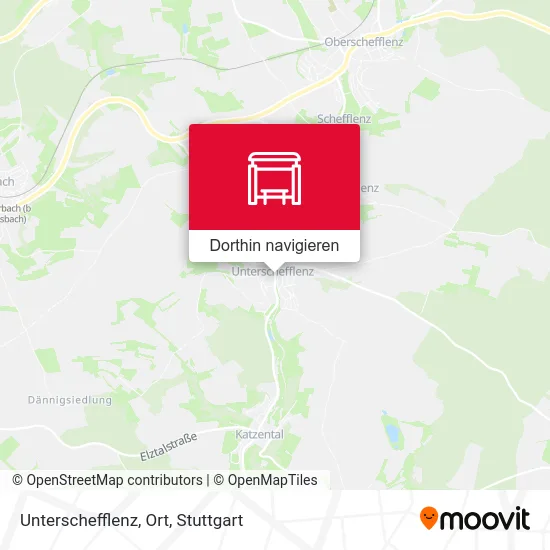 Unterschefflenz, Ort Karte