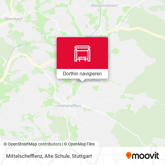Mittelschefflenz, Alte Schule Karte
