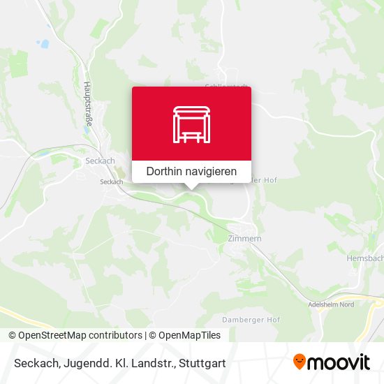 Seckach, Jugendd. Kl. Landstr. Karte