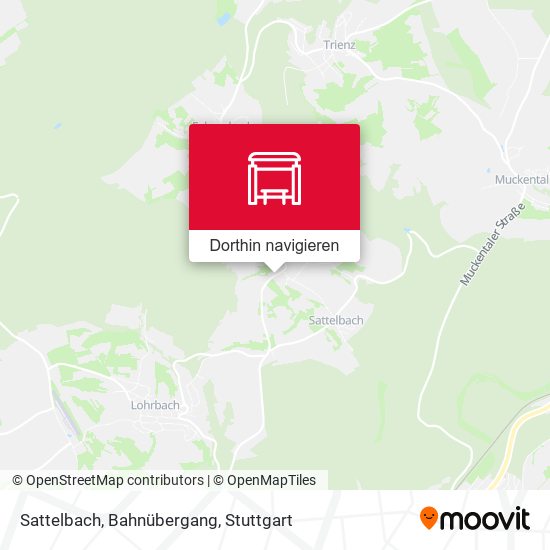Sattelbach, Bahnübergang Karte
