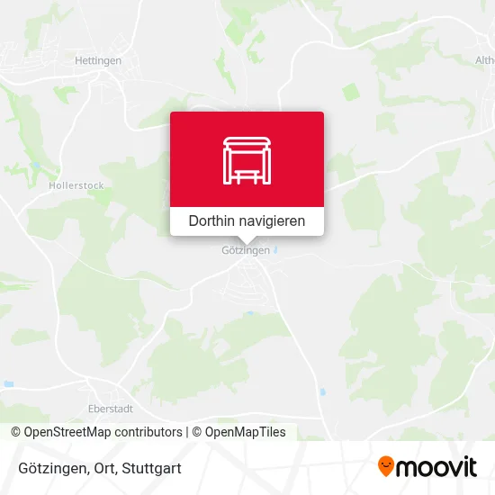 Götzingen, Ort Karte