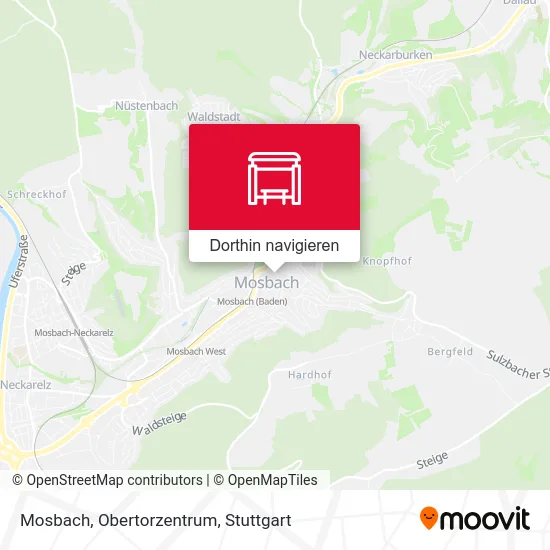 Mosbach, Obertorzentrum Karte