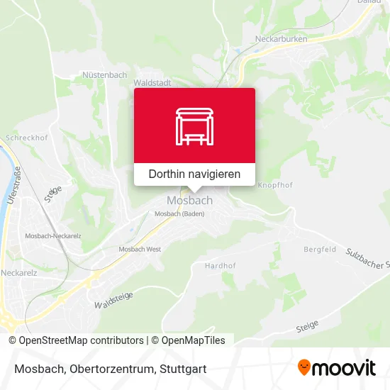 Mosbach, Obertorzentrum Karte