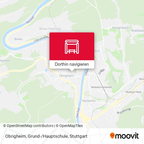 Obrigheim, Grund-/Hauptschule Karte