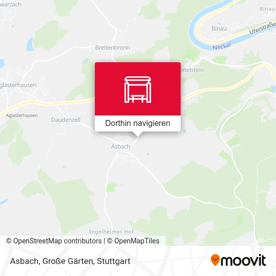 Asbach, Große Gärten Karte