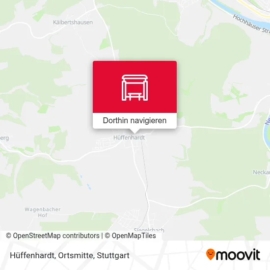 Hüffenhardt, Ortsmitte Karte