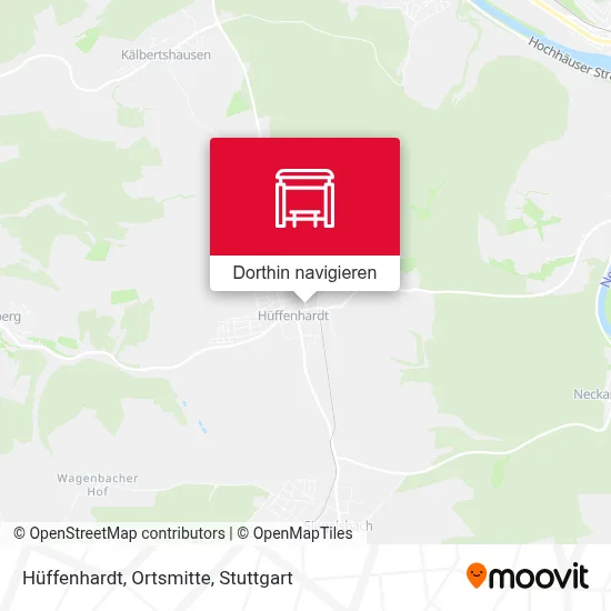 Hüffenhardt, Ortsmitte Karte